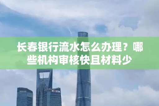 长春银行流水怎么办理?哪些机构审核快且材料少
